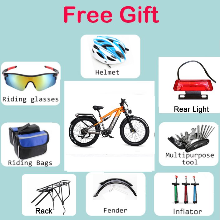 31mph Electric Bicycle 1500W 48V 20Ah Electric Mountain Bike 26*4.0Fat Tires bicicleta electrica para adultos