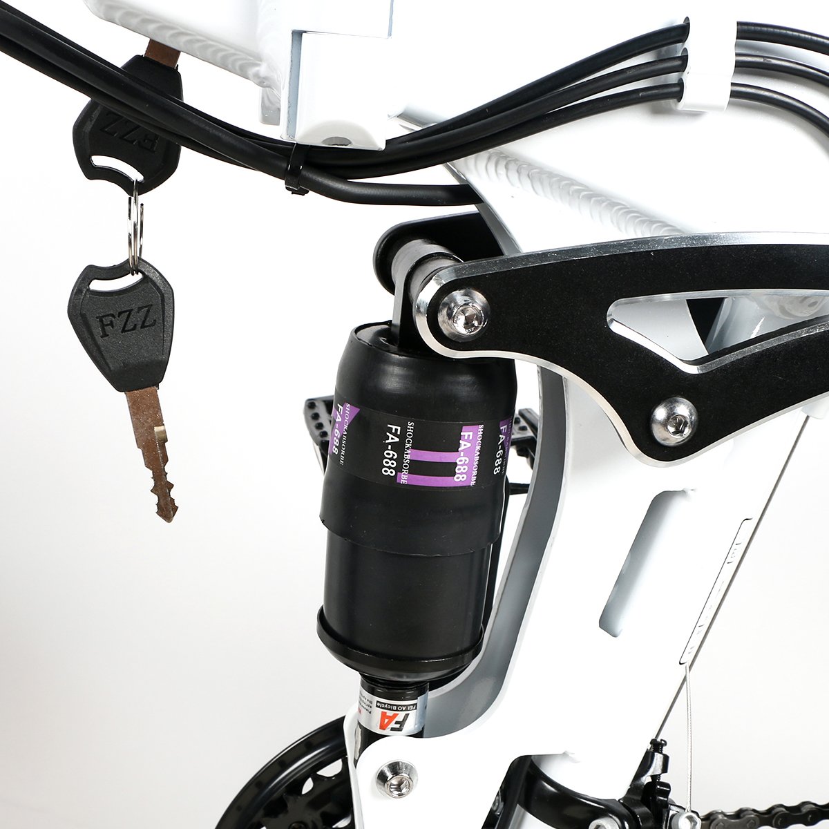 UK Stock Full Suspension Ebike High Power 500W 26inch Mountain Electric Bike LO26-II