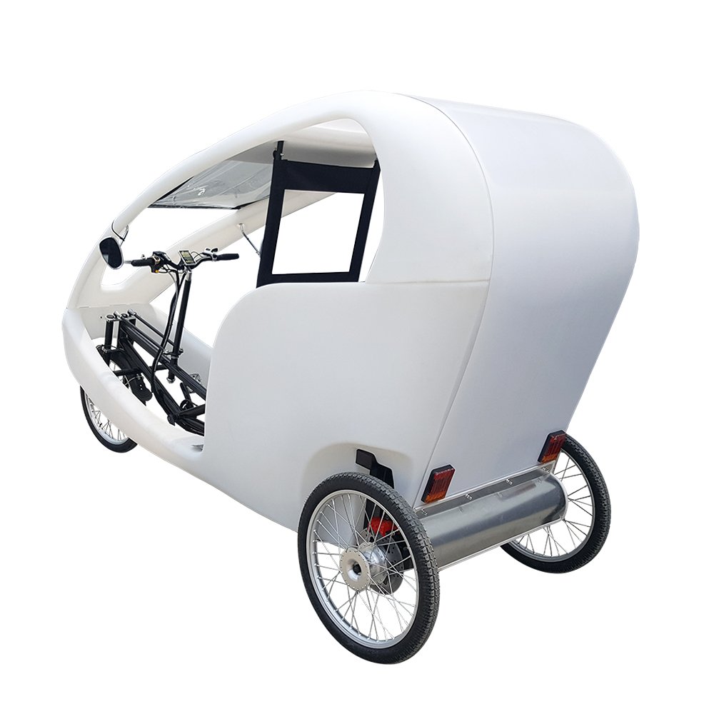 1000W Power Passenger City Taxi Bike Three Wheels Electric Cycling Pedicab Rickshaw