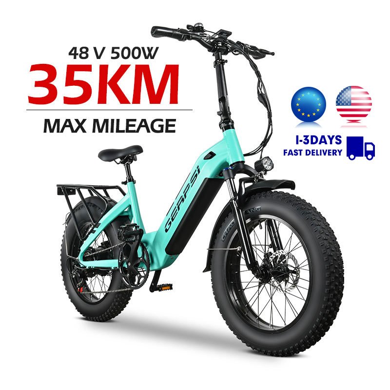 MZ-9 EU US Warehouse 48V 500W 20 Inch Full Suspension Ebike Long Range Off-Road Electric Sports Bike Adult