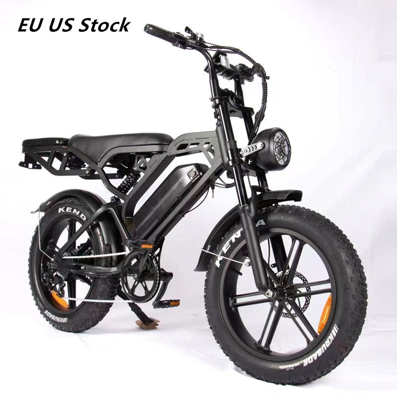 US Stealth Bomber Off-Road Electric Mountain Bike Ebike High-Speed 1000w 5000w 8000w 12000w 15000w 48v 15ah Battery Steel Frame
