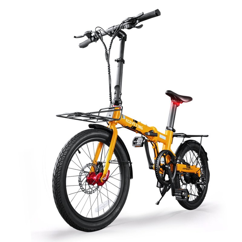 ECO-FLYING E-bike 36V 250W 7-14Ah Battery Fold Electric Bicycle 20inch KENDA Tire Fast Folding Adult Electric Bikes City Cycle