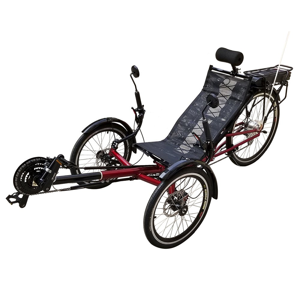MOTRIKE Best Selling Leisure Affordable Adult Three Wheel Foldable Bicycle 500W Electric Recumbent Trike