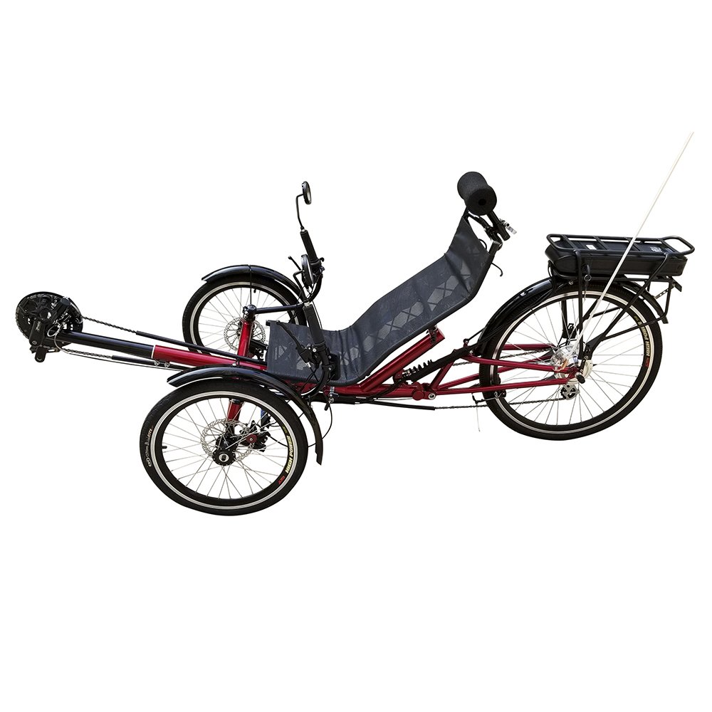 MOTRIKE Best Selling Leisure Affordable Adult Three Wheel Foldable Bicycle 500W Electric Recumbent Trike