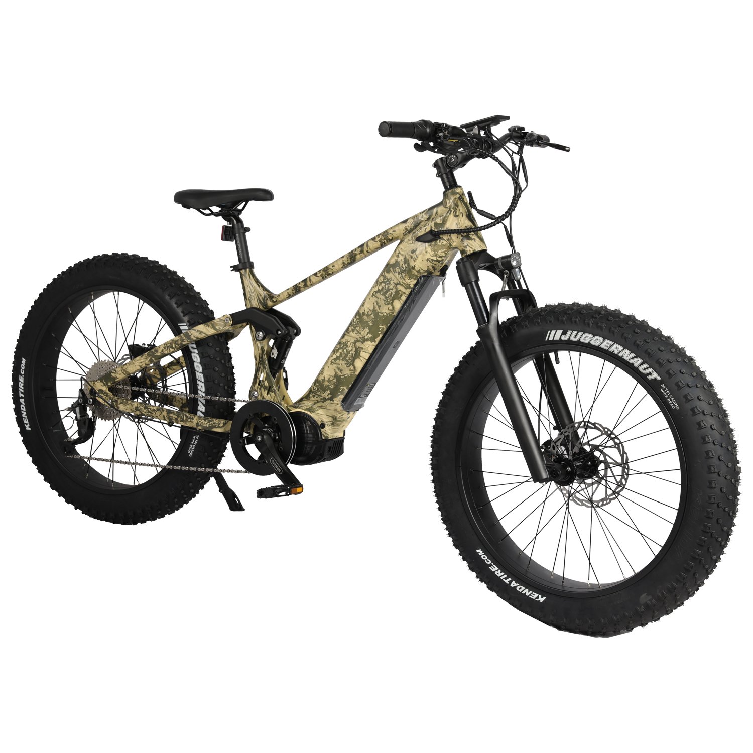 26'' Aluminum mid drive 1000W e bike full suspension 48V 17.5Ah lithium battery electric dirt bike mountain bicycle adults
