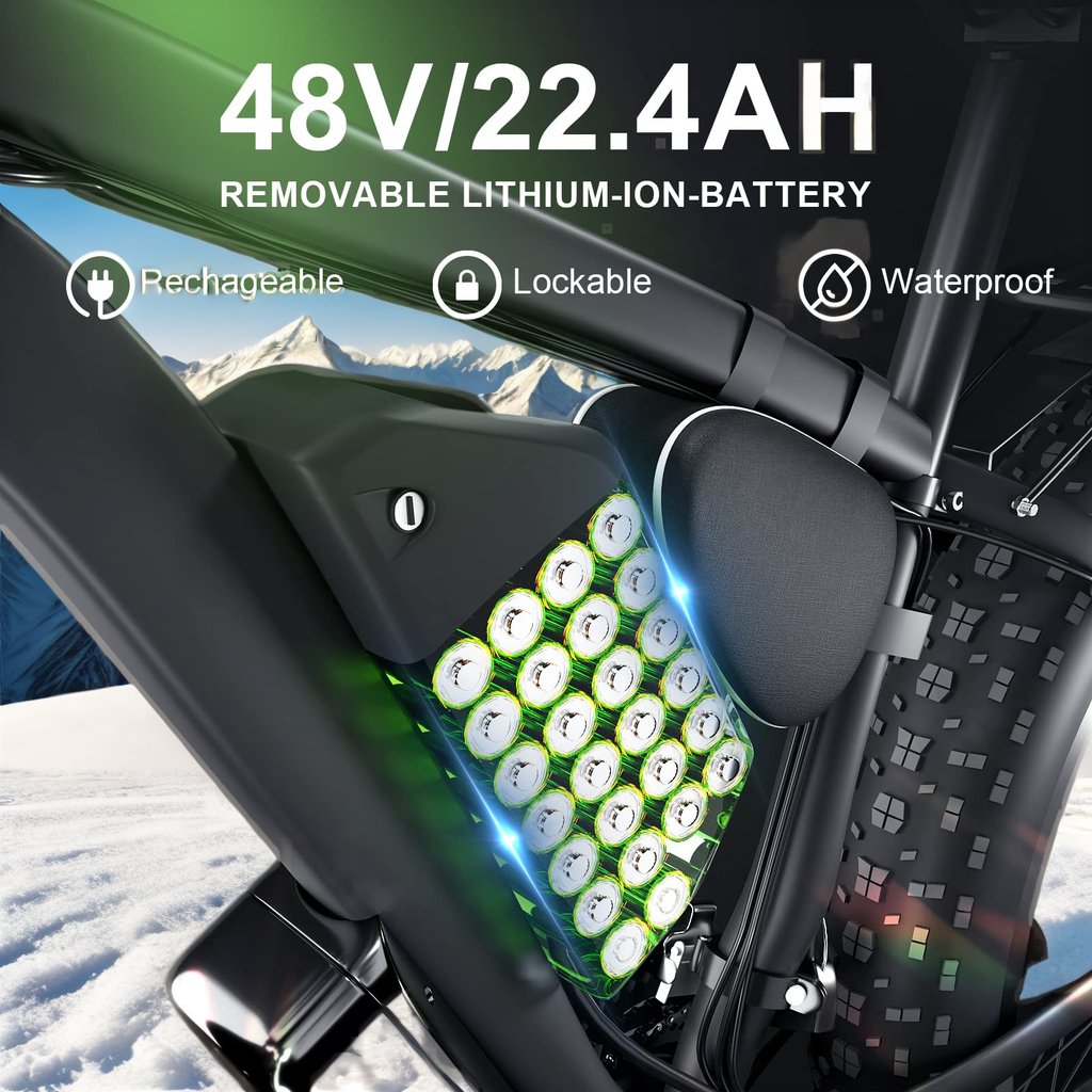 2024 SMLRO XDC600 PLUS AWD Electric Bike 1000W/2000W 48V 26\" Motor Fat Tire Mountain Snow Bicycle Ebike Lithium Battery Power