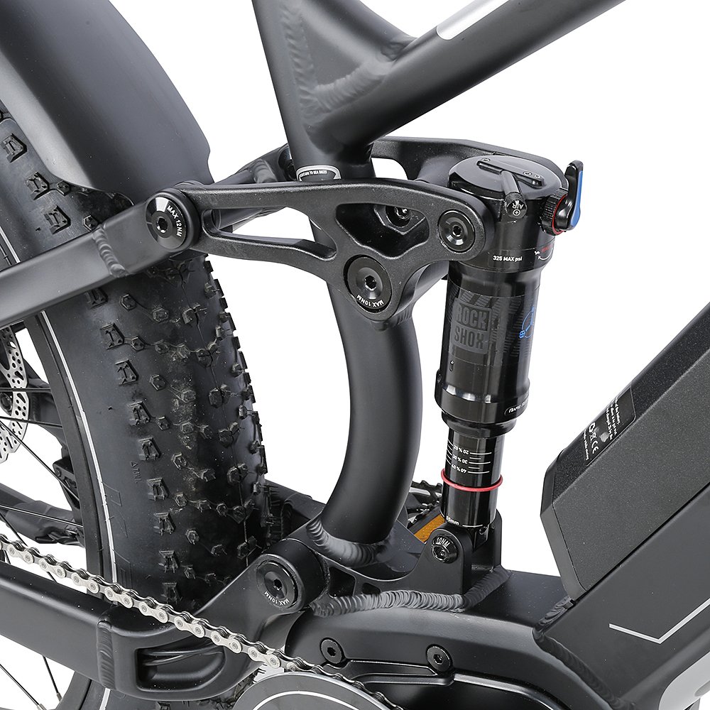 high quality full suspension e bike mountain electric bike mid drive electric bicycle in Bafang central motor 500w electric bike