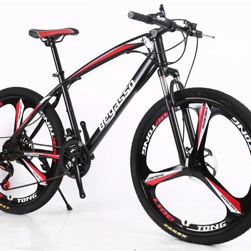 Double disc brake 26 inch moutain bike steel frame bicycles for adults mountain bike