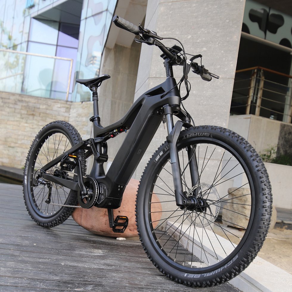 Joyebikes Carbon Fiber MTB Ebike Electric Mountain Bike 1000w 48v 17.5ah Lithium Battery Off Road E-Bike Electric Bicycle