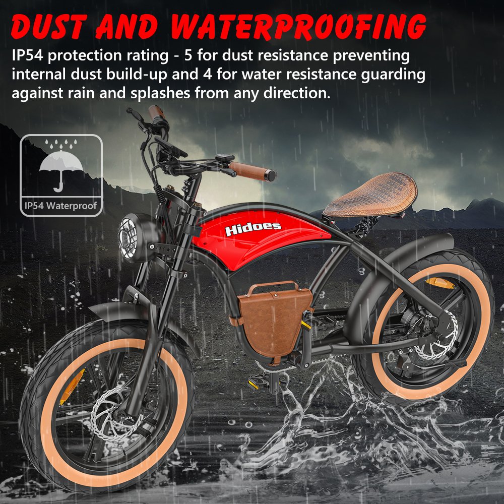 Good Quality UL2849 48V Hybrid Retro Hidoes B10 Electric Bicycle with Single Speed Gear UK US EU Warehouse 1000W Hybrid Bikes