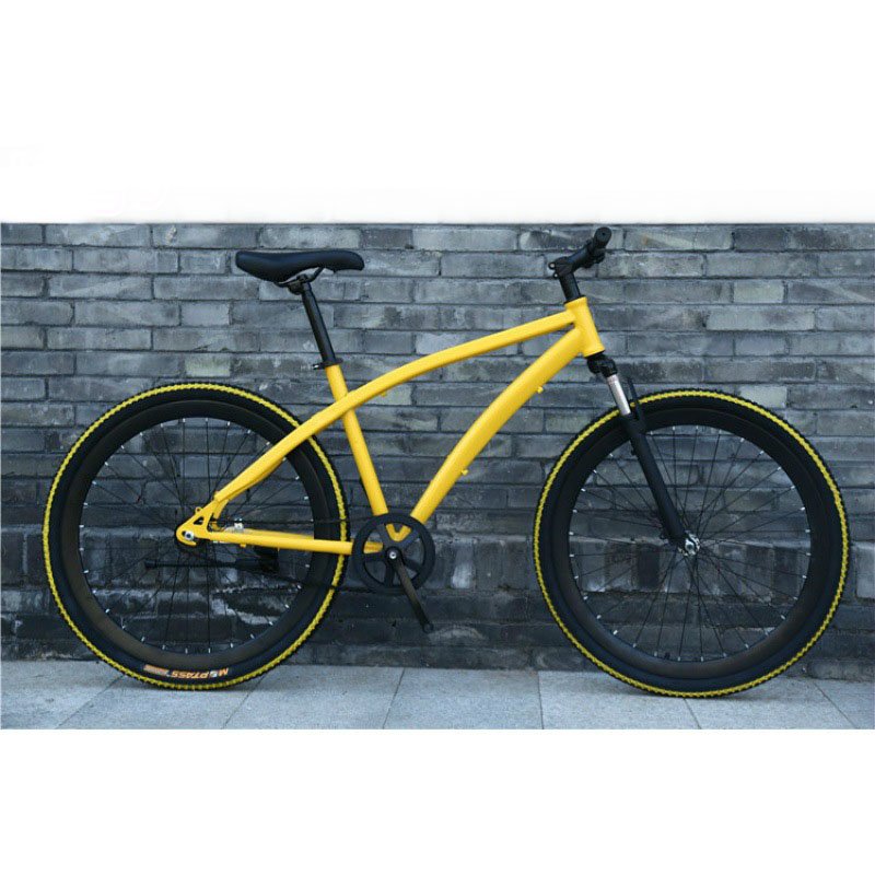 26INCH STEEL FRAME SINGLE SPEED MOUNTAIN BIKE SUSPENSION FORK DISC BRAKE MOUNTAIN BIKE OEM FACTORY CUSTOMIZED LOGO COLOR