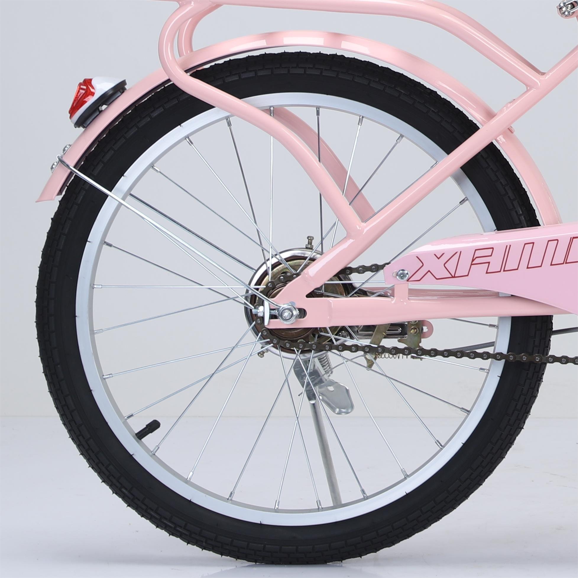 SHUANGWAN Factory Sale 20\" 24\" Mountain Road Bicycle Soft Single Speed Disc Brake Sports Style Steel Fork Ordinary Ladies