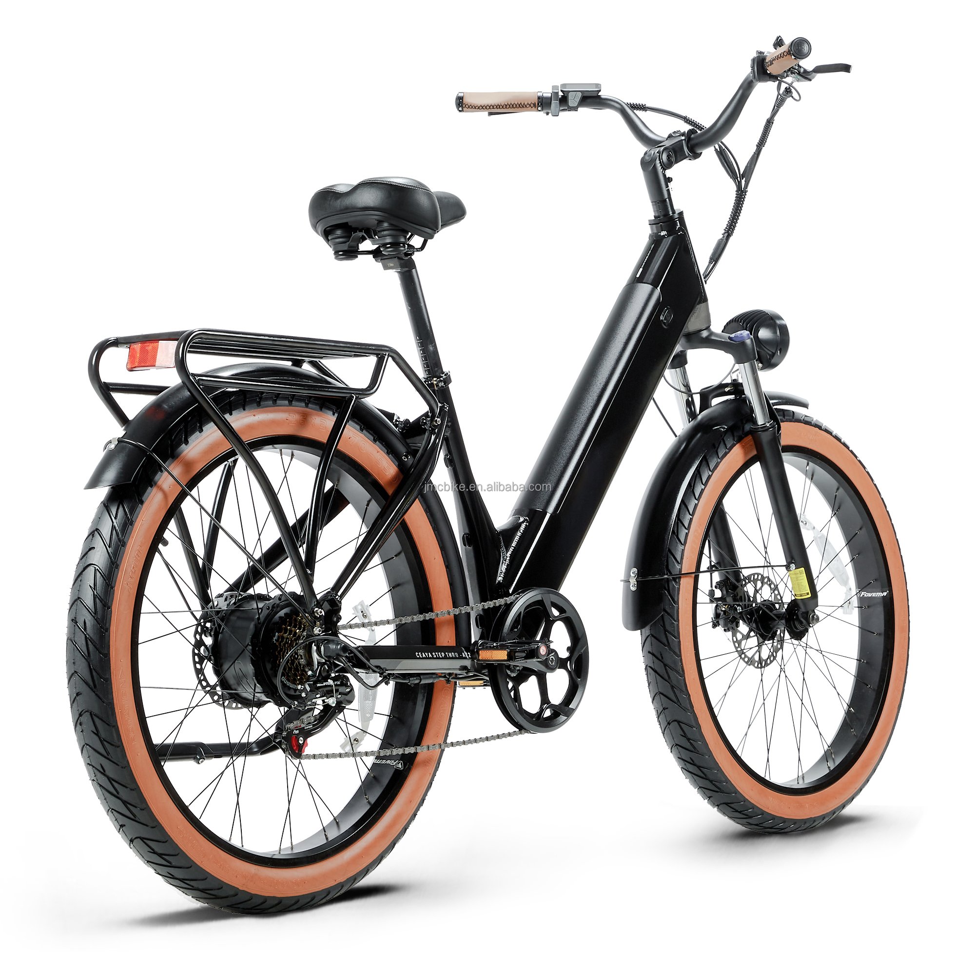 750W 48V 26 inch Fat Tire 20AH Lithium Battery Disc Brake Electric City Bike All Terrain E-Bike