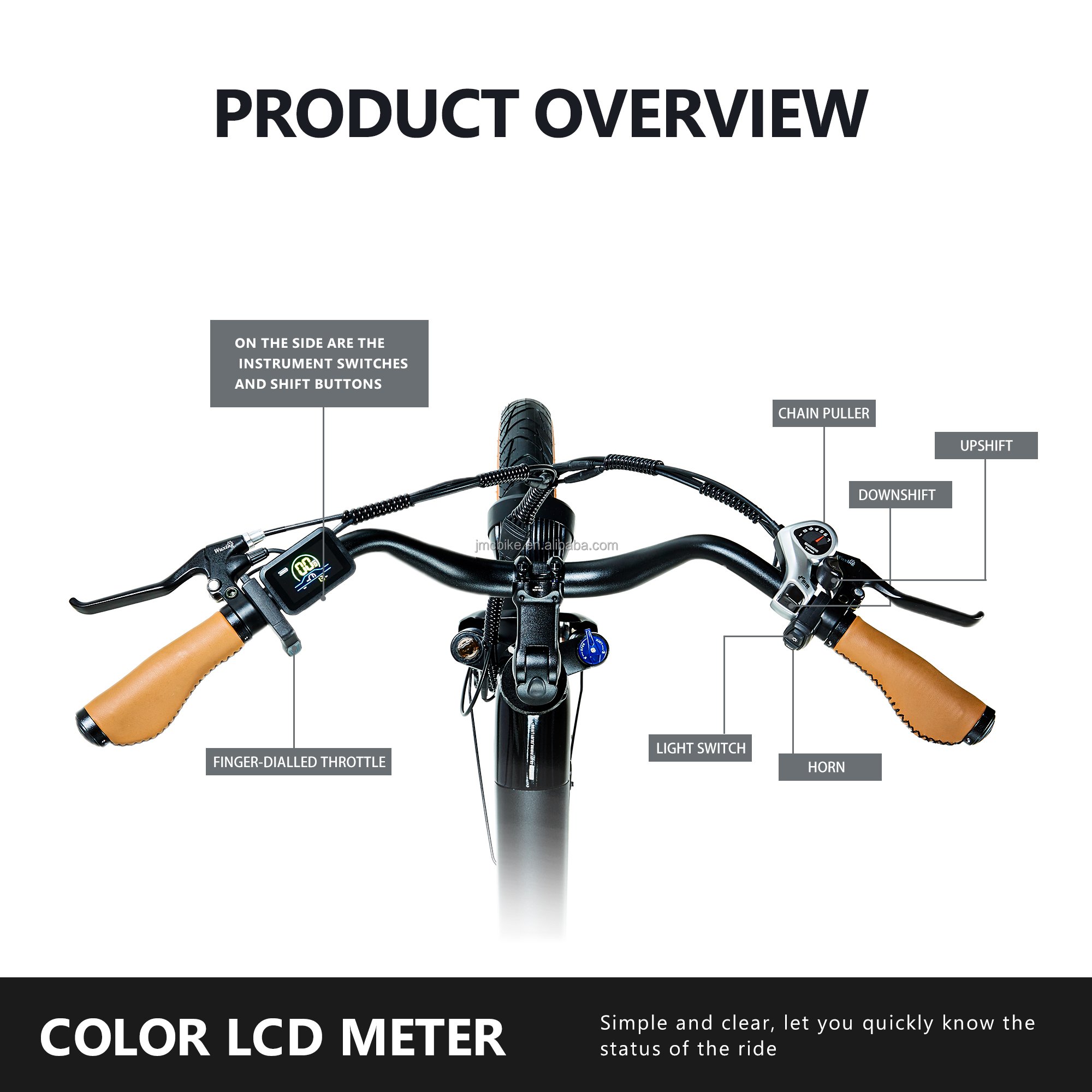 750W 48V 26 inch Fat Tire 20AH Lithium Battery Disc Brake Electric City Bike All Terrain E-Bike