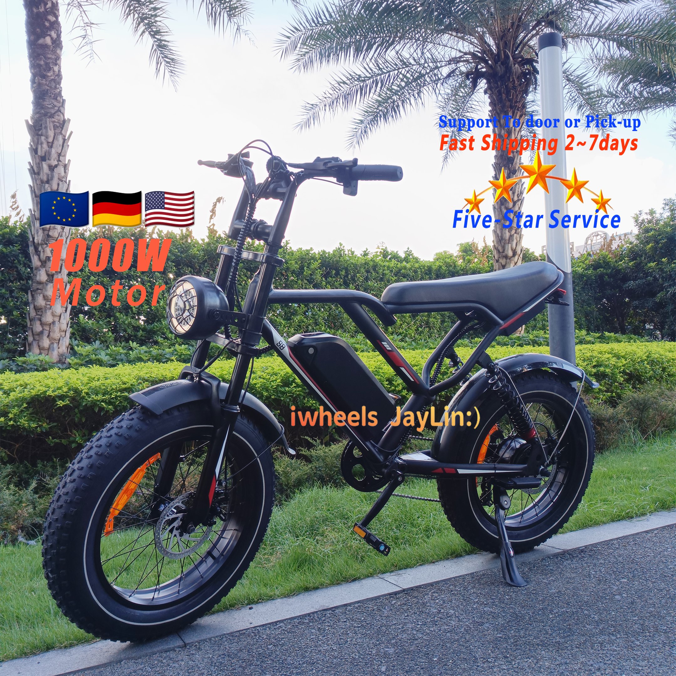 New Fatbike S8 E-Bike Electric Mountain Bike 1000W Bicycle Electric City Bike 250W V8 FatBike V20 Ebike V9 Electric Hybrid Bike