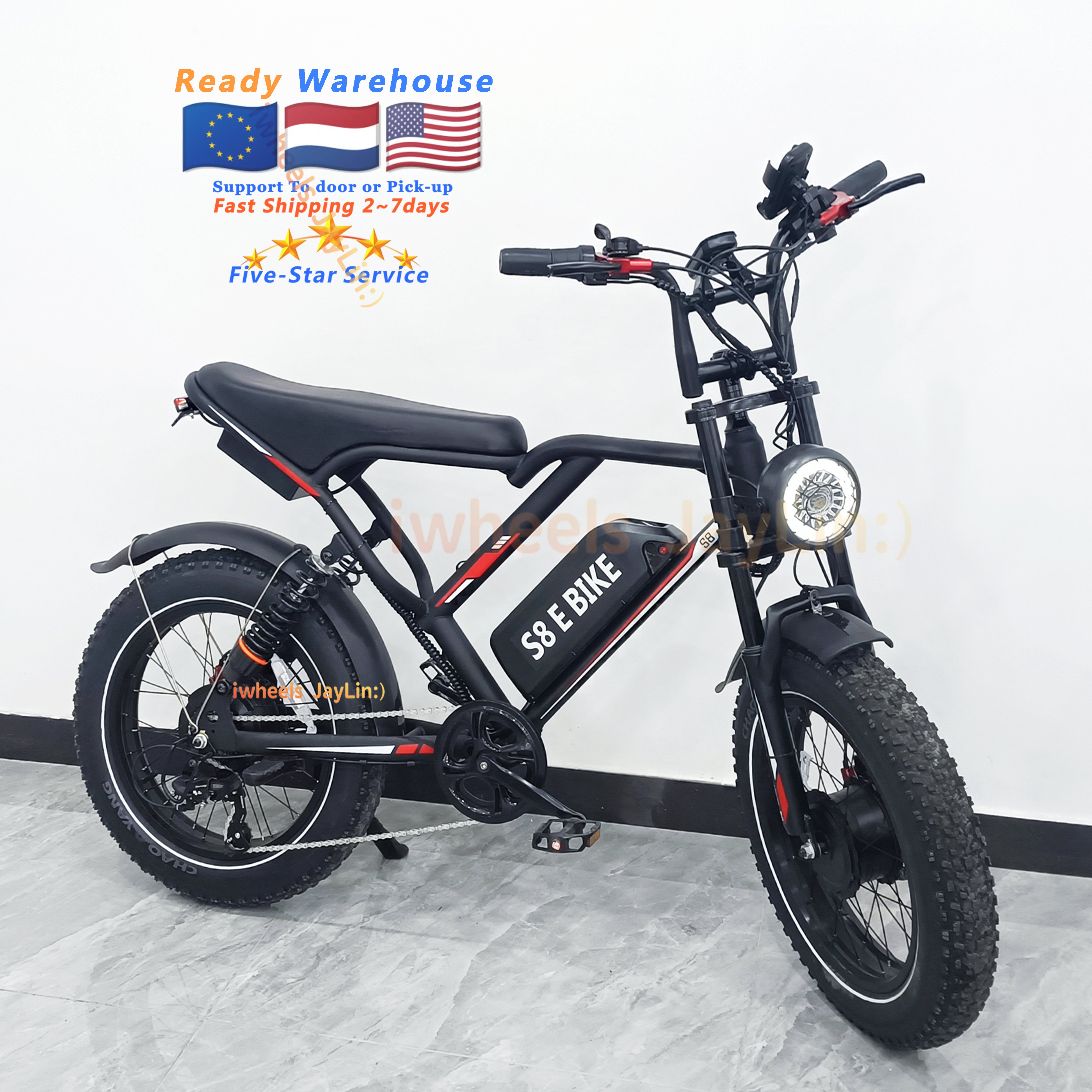 New Fatbike S8 E-Bike Electric Mountain Bike 1000W Bicycle Electric City Bike 250W V8 FatBike V20 Ebike V9 Electric Hybrid Bike