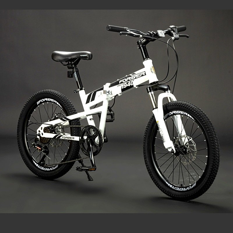 Shanghai permanent brand folding mountain bike 18/20/22 inch young students bicycle men and women 2023 new