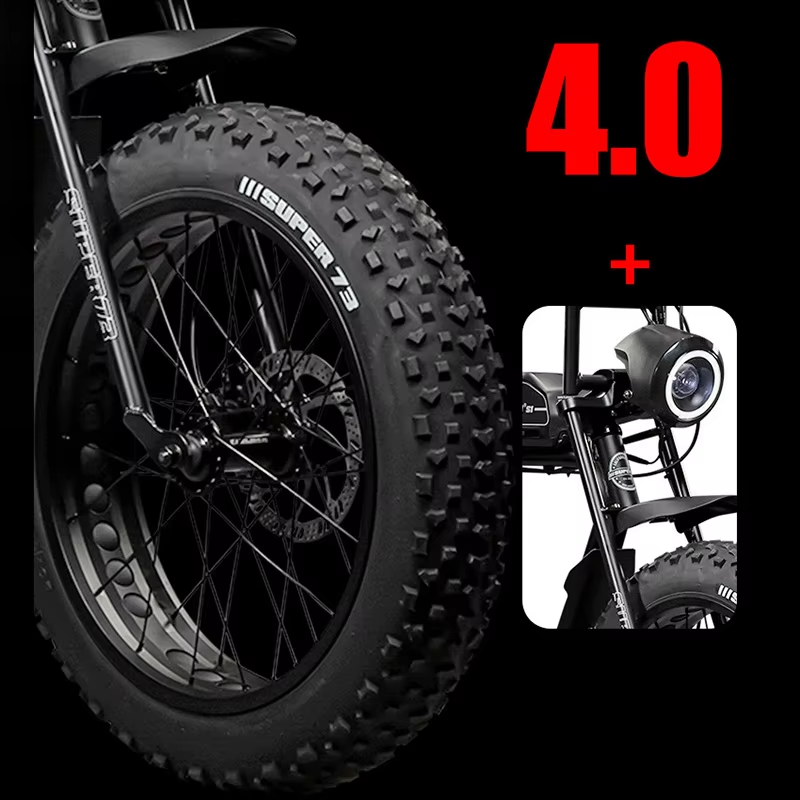 20-Inch Fat Tire Electric Mountain E-Bike with Bafang 750w Motor Wholesale 48v Voltage Emtb Bicycles Comfortable Seat Easy Pedal