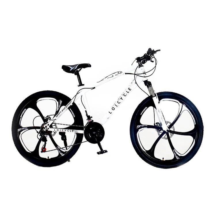 6-wheel 26 inch 21 speed mountain bike front fork spring shock absorber suspension disc brake Adult bicycles