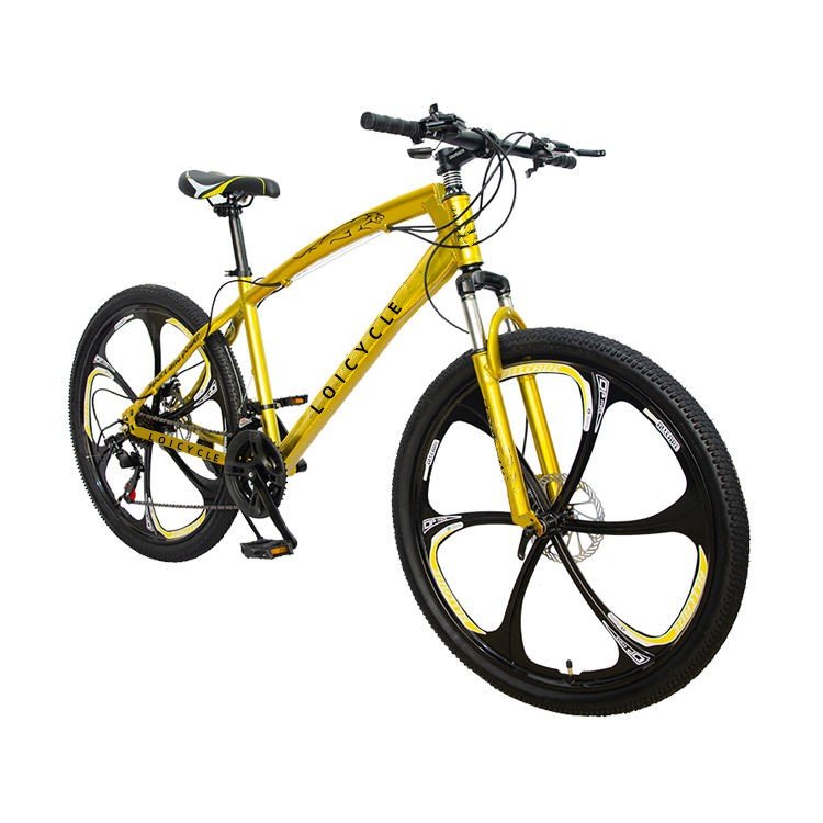 6-wheel 26 inch 21 speed mountain bike front fork spring shock absorber suspension disc brake Adult bicycles