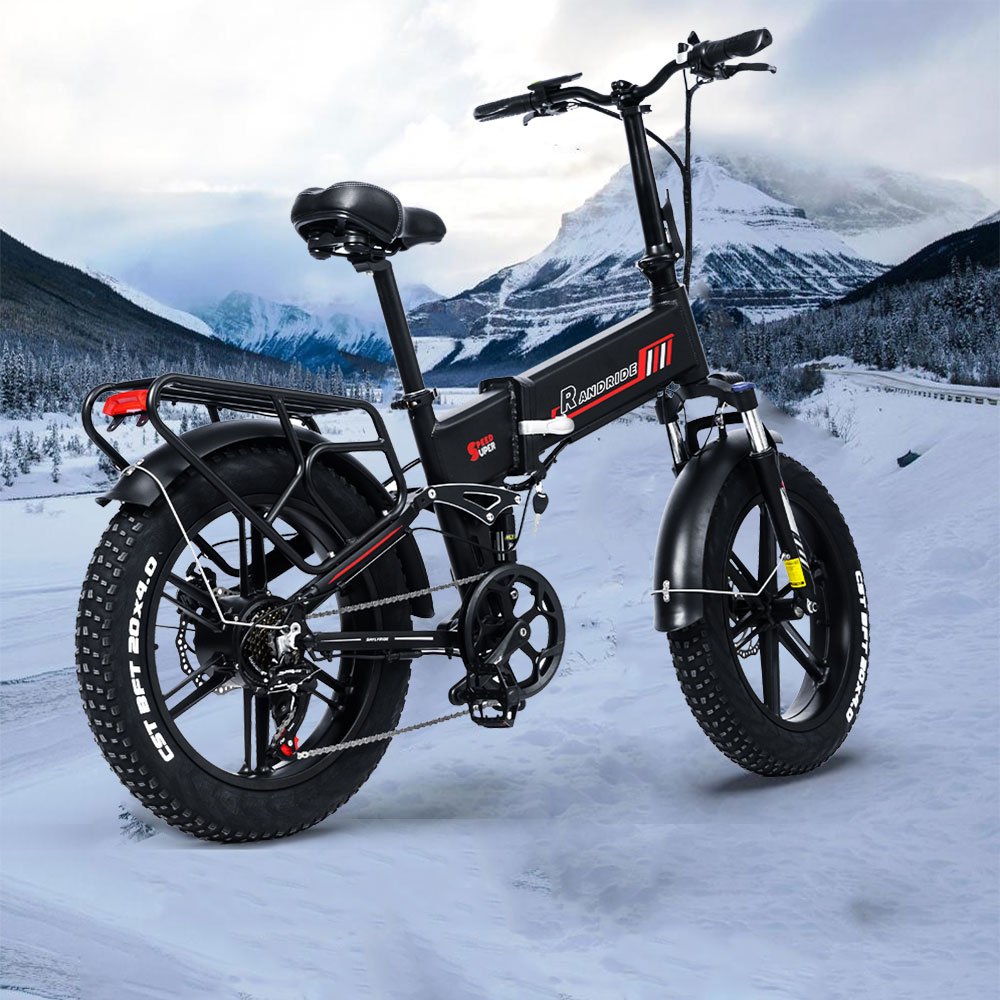 20Inch 48V 750w 1000w Ebike Foldable Fatbike with 7 Speeds City Road Adults Folding Electric Bike Bicycle E bike