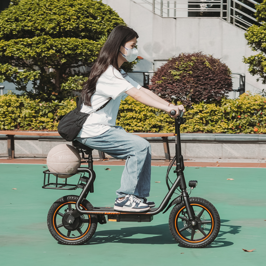 EU Warehouse 2023 New Model Kukirin C1 lady e bikes 10ah Battery 14inch Mini City ELectric Bikes