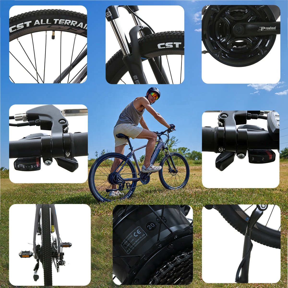 350W High Power 26 Inch Electric Bicycle 48V15AH Urban electric Sport Mountain Bike