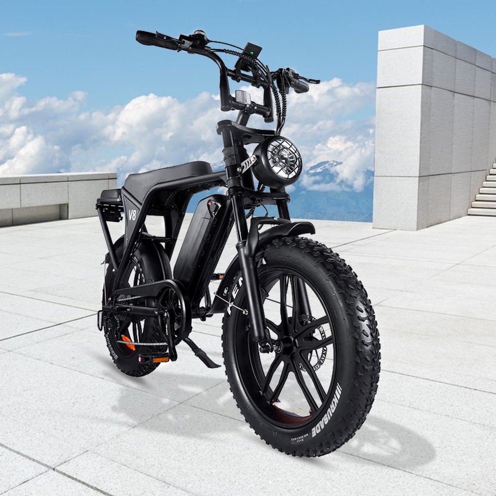 Hot Sales 20inch Ouxi V8 1000w Electric Bicycle Fat Tire E-bike For Adults 48v 50km/h Off Road City Ebike Fatbike In Us Eu Dutch