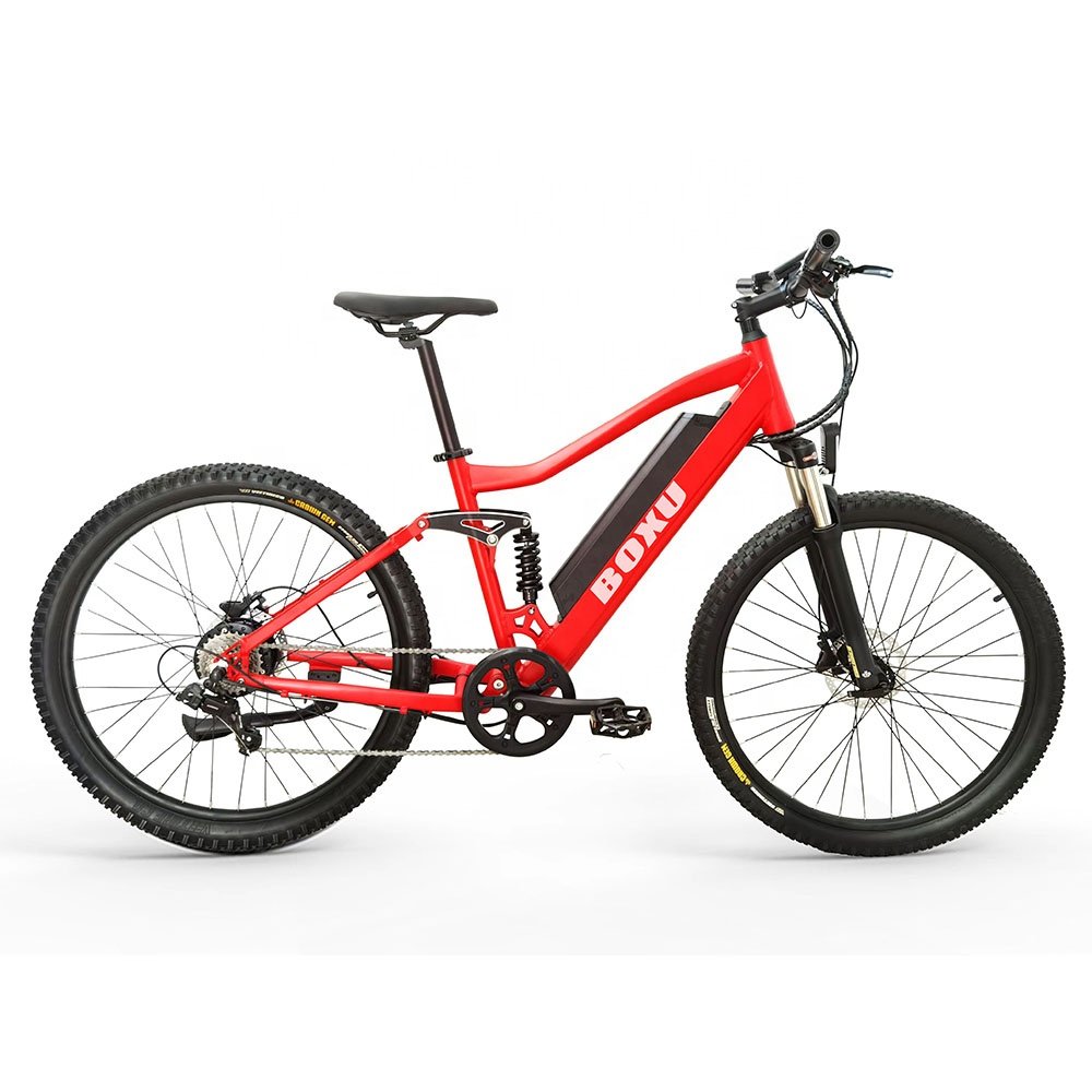 27.5" electric mountain bike mtb integrated battery full suspension aluminum alloy mountain ebike frame electric cycle