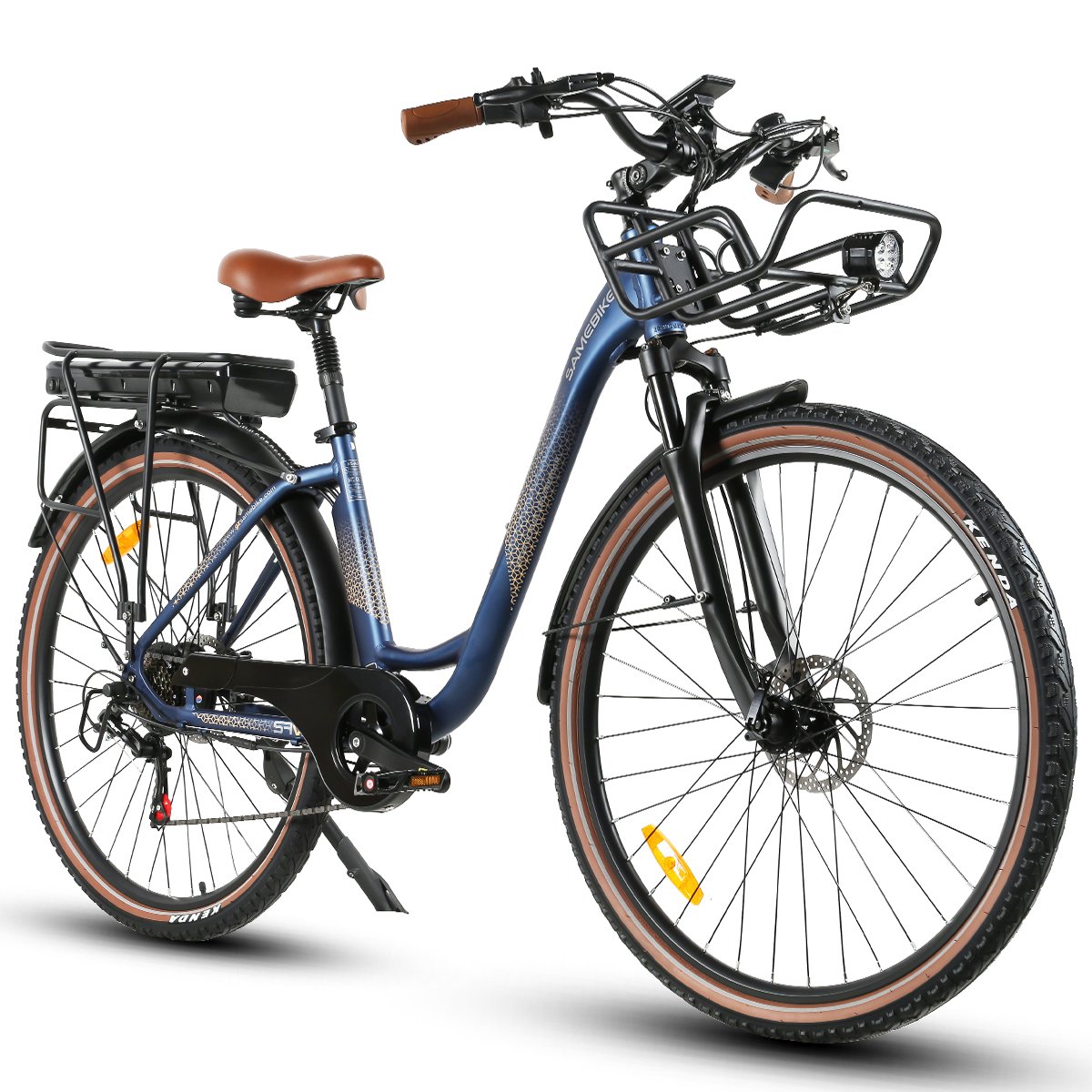 SAMEBIKE Retro Style OEM 28 inch Big Frame 500W long range Woman Lady Electric City Bike Bicycle City Commuting Ebike