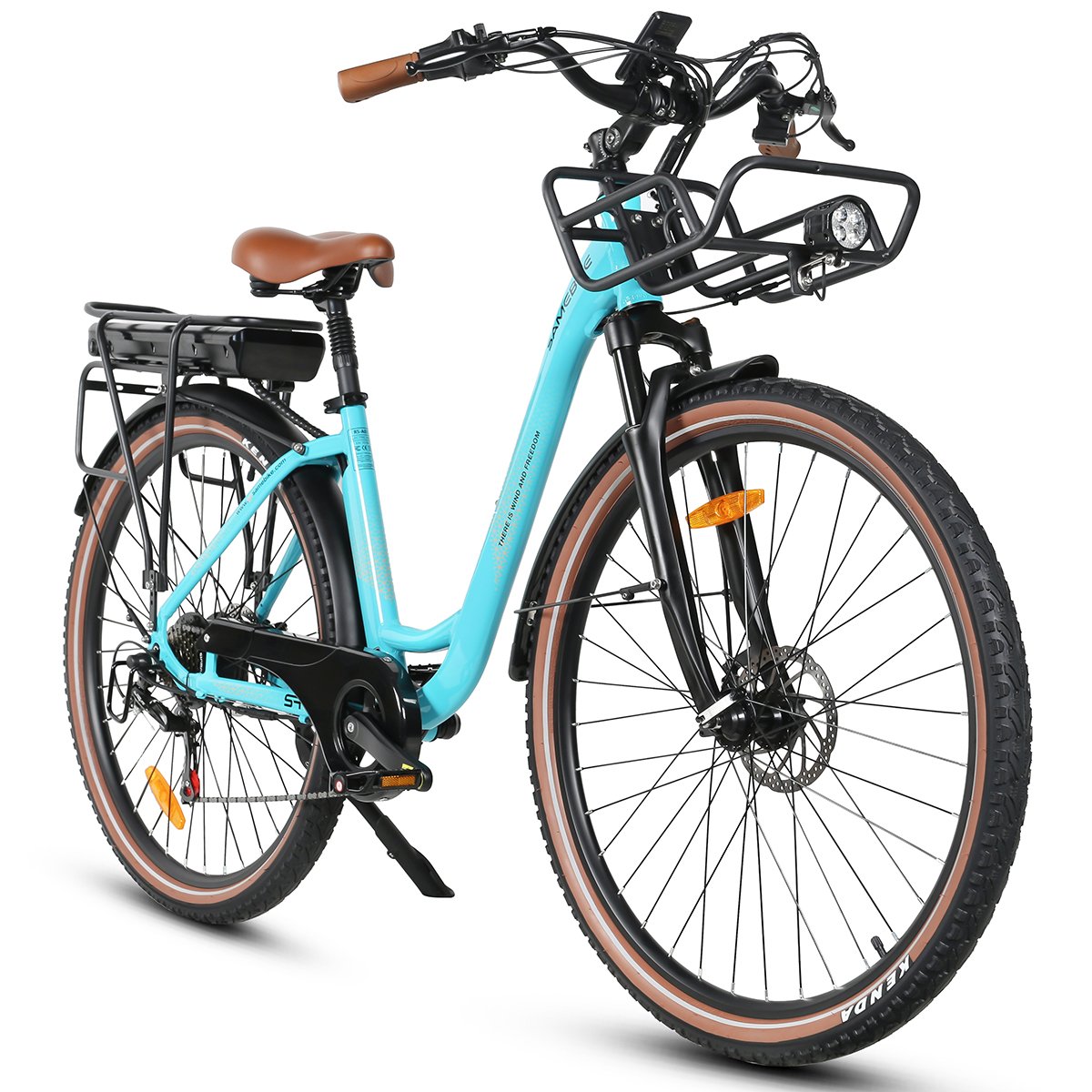 SAMEBIKE Retro Style OEM 28 inch Big Frame 500W long range Woman Lady Electric City Bike Bicycle City Commuting Ebike