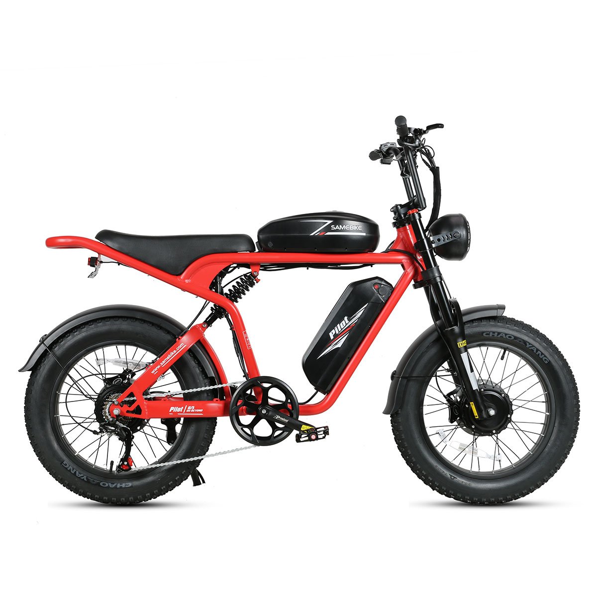 Super Power 73 Retro Style M20 Dual battery 32Ah long range Full suspension Fat tire 2000w electric mountain bike dual motor