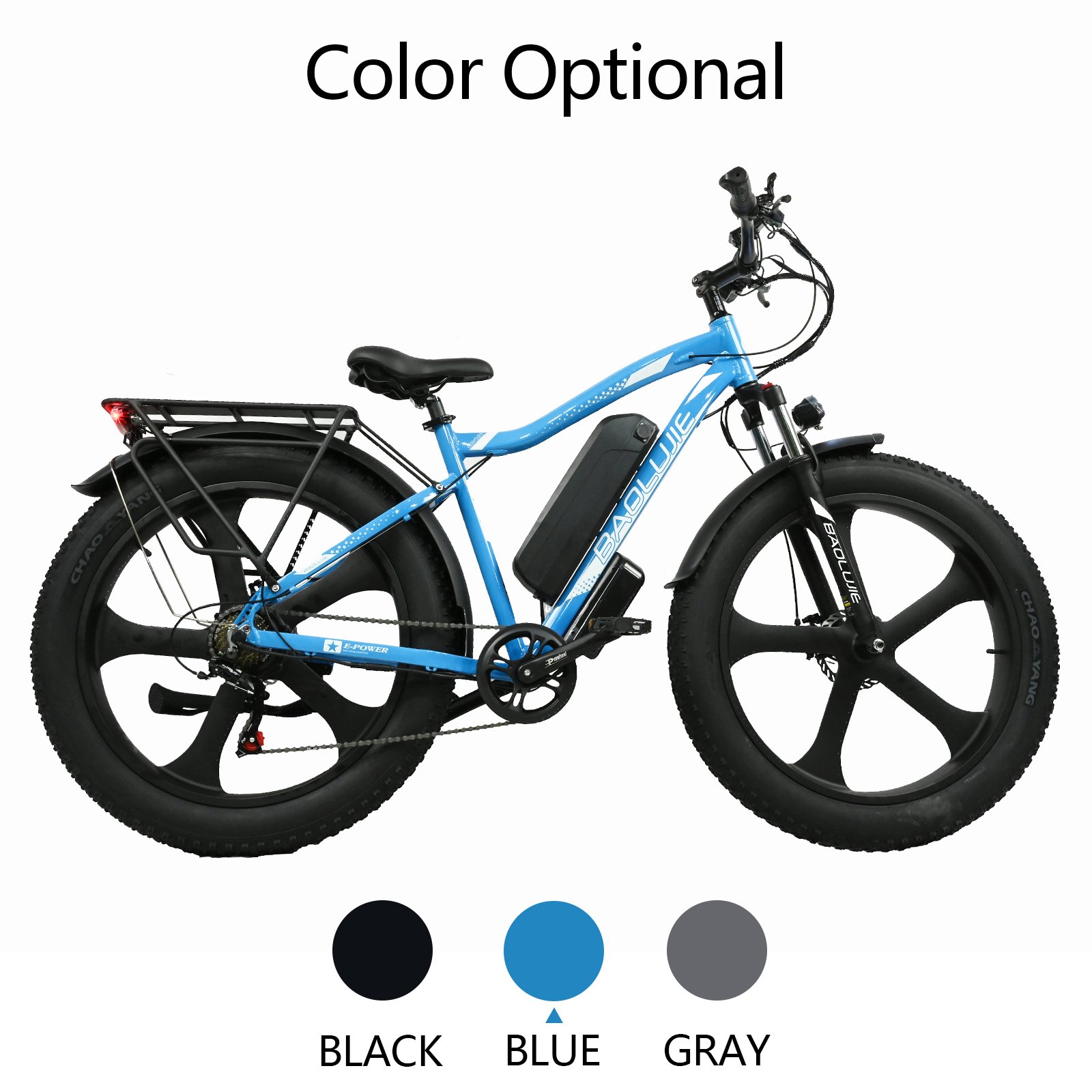 BLJ Electric Mountain Bicycle DP-2620 48V750W 26''*4 Aluminum Alloy Frame Display Lcd In Stock Ebike for Adult