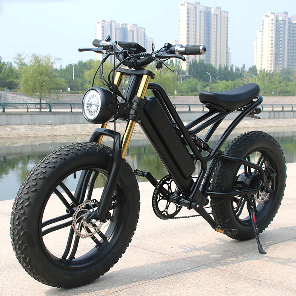New 48v 1500w Retro E-Bike Electric Cycle Road Dirt Fat Tire E Bike Fast Ebike Electric Mountain FAT Bike BICYCLE