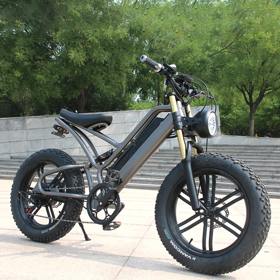 New 48v 1500w Retro E-Bike Electric Cycle Road Dirt Fat Tire E Bike Fast Ebike Electric Mountain FAT Bike BICYCLE