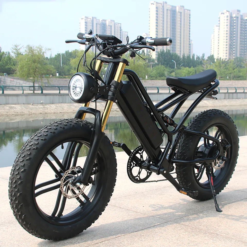 New 48v 1500w Retro E-Bike Electric Cycle Road Dirt Fat Tire E Bike Fast Ebike Electric Mountain FAT Bike BICYCLE