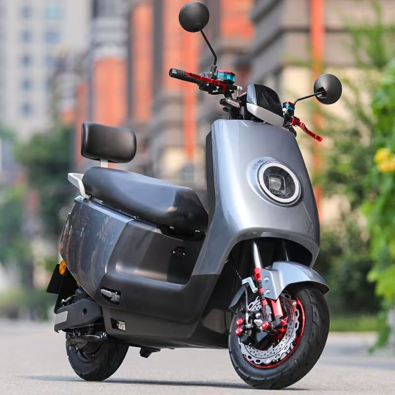 China factory 1200w adult electric motorcycle 60v 20ah battery electric moped scooter electric bike motor 60km range