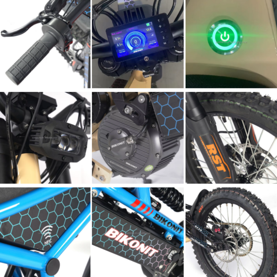 BIKONIT BK28 28000W Off Road Adult Dirt Ebike 72V Hyper Ultra Bee Light X Electric Mountain Bike 2024 Newly Sale