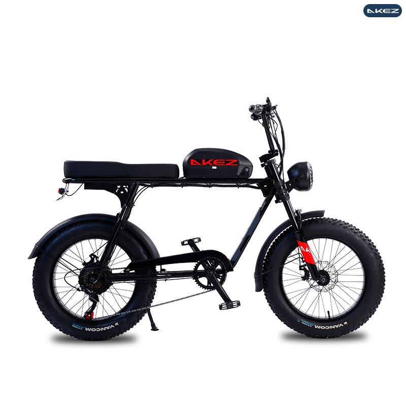 AKEZ 1000w 750w Electric Bicycle Mountain Ebike Removable Lithium Battery 48v 13ah 4.0 Fat Tire Ebike Beach Cruiser Bike