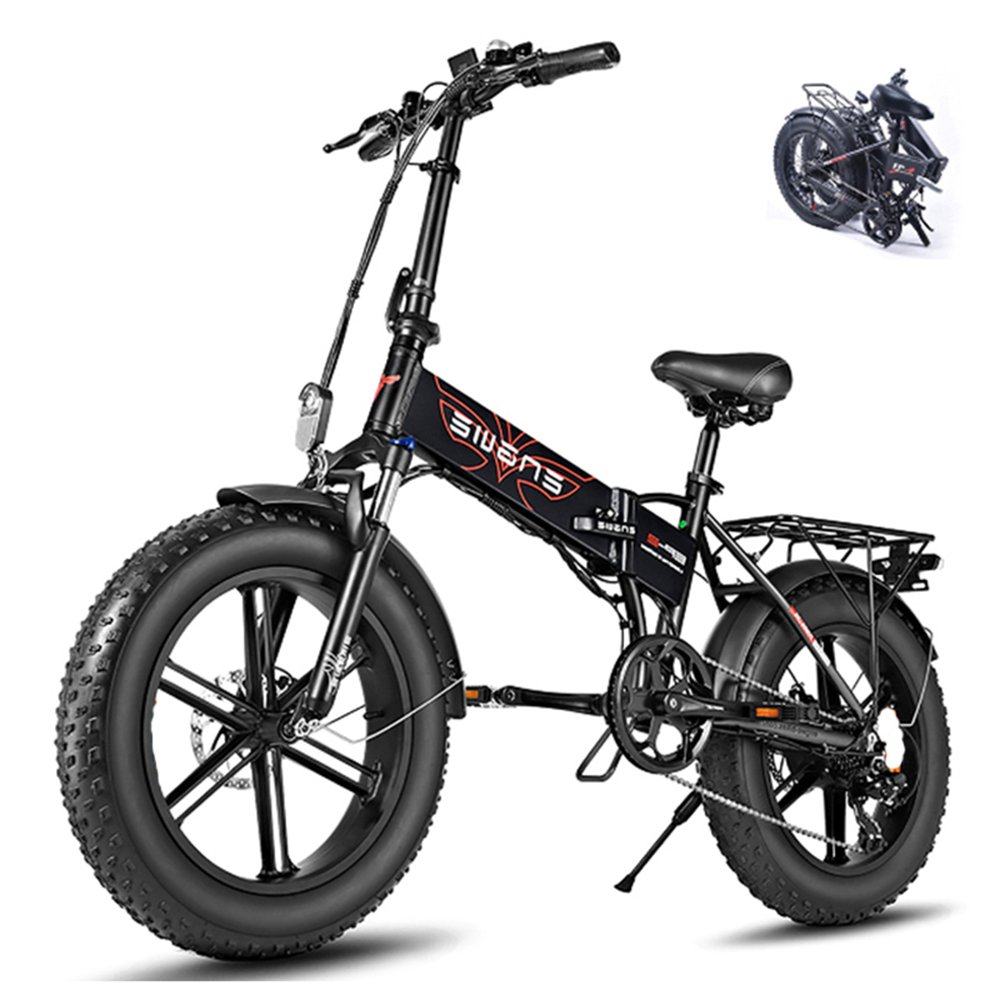 2024 USA EU Warehouse 20*4inch Fat tire Foldable Electric City Bike Bicycle E Cycle Offroad Fast Ebike