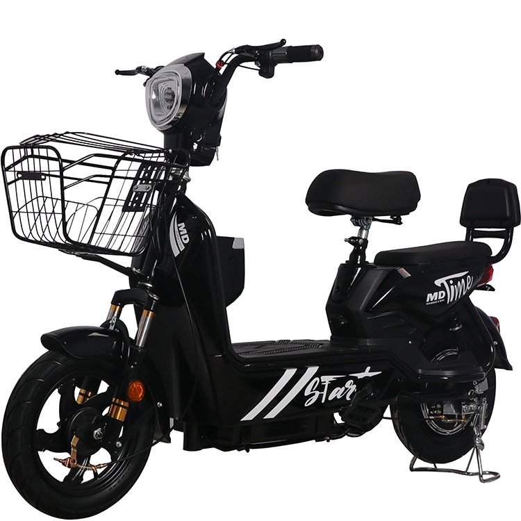 Wholesale Adult Electric Moped Scooter Green Power City Ebike China 48V Carbon Steel Electronic Scooter Brushless 3 Speed 14"