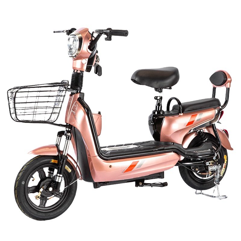 Wholesale Adult Electric Moped Scooter Green Power City Ebike China 48V Carbon Steel Electronic Scooter Brushless 3 Speed 14"
