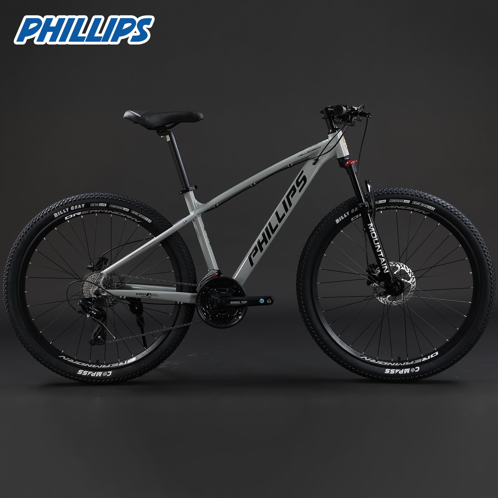 PHILLIPS In-House Price MTB 26/27.5 Inch Hydraulic Disc Brakes 12/27/30/33 Speed Mountain Bike