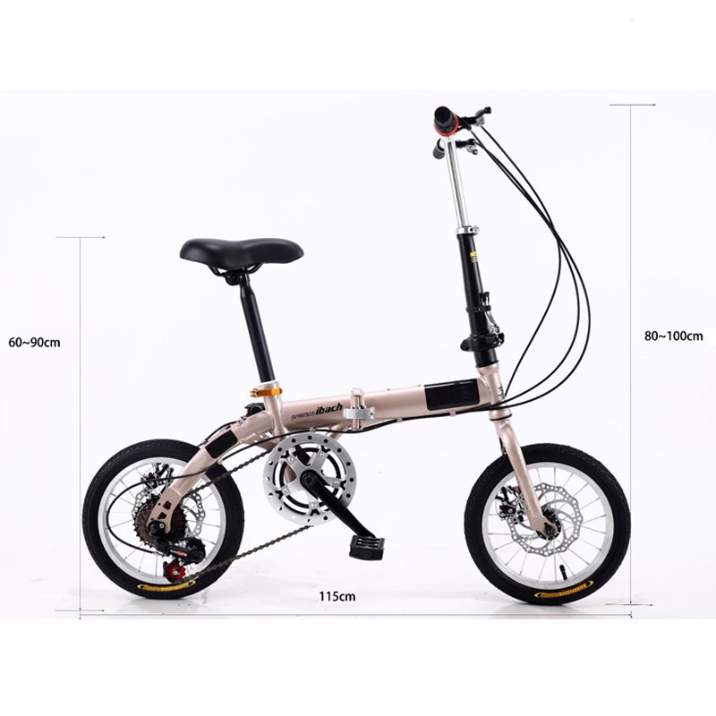 Hot sale ultra-portable foldable bicycle 14/16 inch mini folding mountain bike for kids
