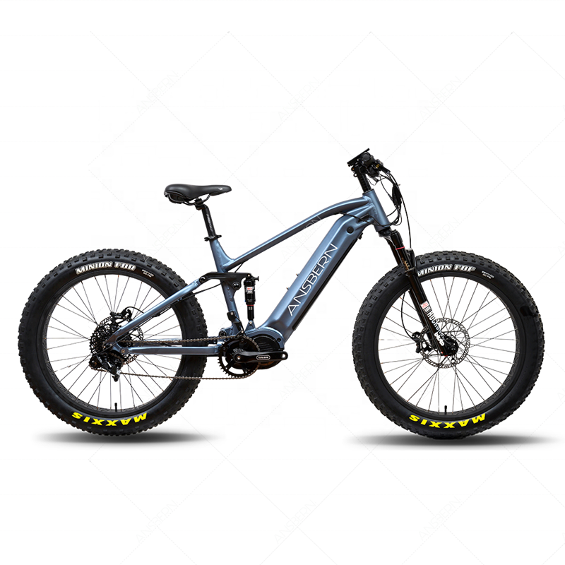 2023 New Fat Bike 1000W Bafang Full Suspension Electric Mountain Bike Bicycle