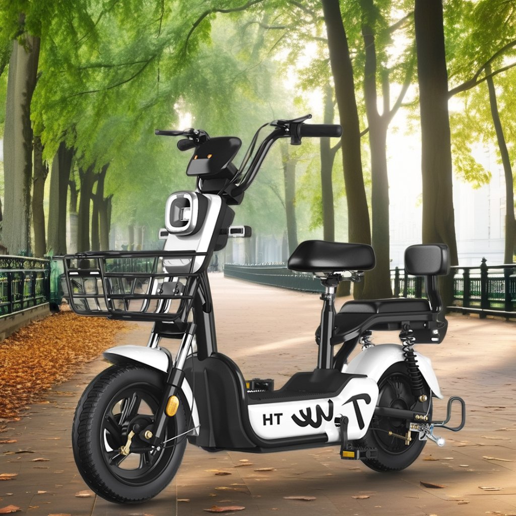 Paige Factory Wholesale 350W 48V Adult Electric City Bike Steel Frame Two-Wheeled Electric Scooter with Lead-Acid Battery