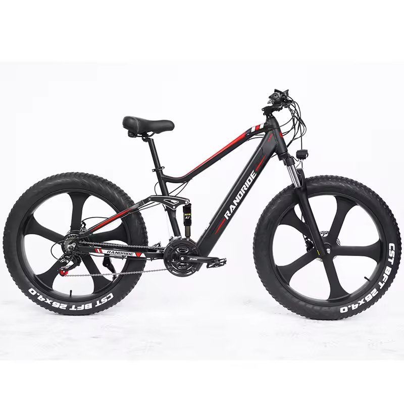 RANDRIDE YX90M 1000w Fat Tire Electric Bike 21 Speed Electric Mountain Bike