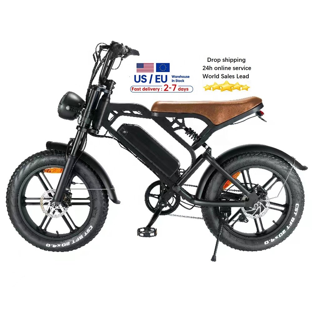 Ebike 20*4 inch V20 Pro fatbike eu stock electr bike price full suspension electric mountain bike electric bicycle e bike