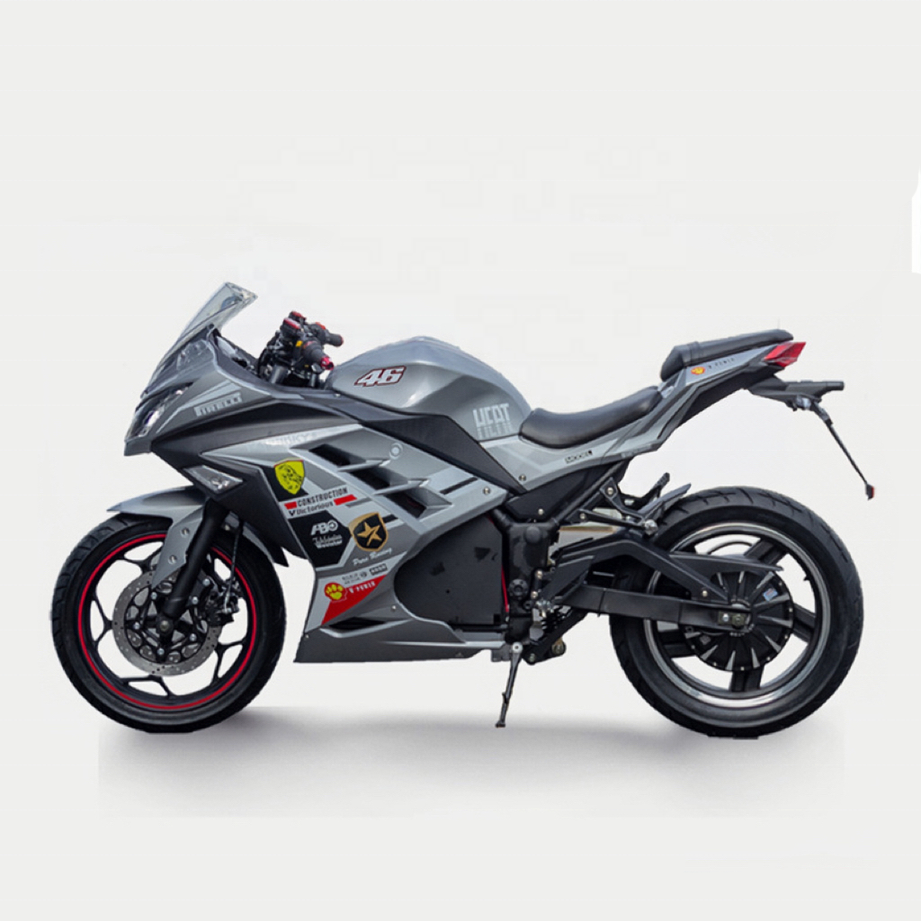 Little Ninja Electric Motorcycle 72V High Power Adult High Speed Sports Car 3000W Lithium Battery Electric Bicycle