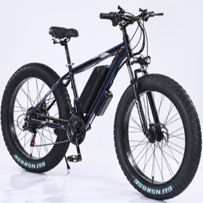 26 inch 4 Fat Tire Electric Bike 48V 12Ah lithium battery electric mountain bike Peak 500W High Power Motor electric bicycle